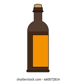 Delicious wine drink bottle