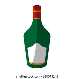 Delicious wine drink bottle