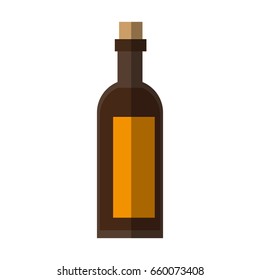 Delicious wine drink bottle