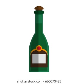Delicious wine drink bottle