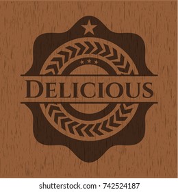 Delicious wood emblem. Vintage.