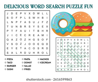 Delicious Word Search Puzzle Fun