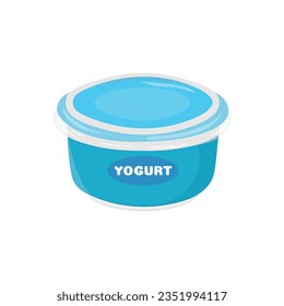 Delicioso diseño vector de iconos de yogur. 
