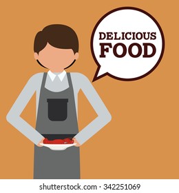 deliciousand good  food design, vector illustration eps10 graphic 
