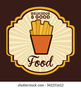 deliciousand good  food design, vector illustration eps10 graphic 