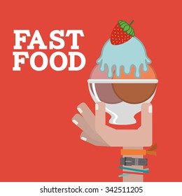 deliciousand good  food design, vector illustration eps10 graphic 