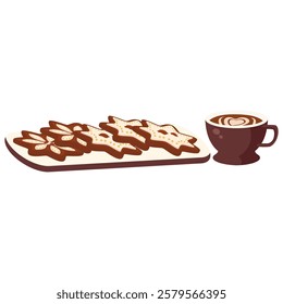 Deliciously Detailed Lebkuchen (German Gingerbread) Vector Design for Festive Seasons