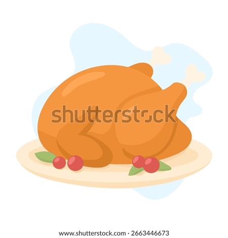 A Deliciously Roasted Turkey Platter Surrounded by Vibrant Garnishes Perfect for a Festive Feast or Celebration with Friends and Family