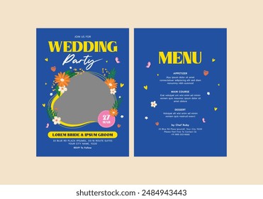 Deliciozo Wedding Invitation Template, Wedding Invites, save the date, Birthday Invites, Video Invites, E-Cards.