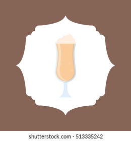 delicous milkshake cup icon vector illustration graphic design