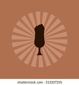delicous milkshake cup icon vector illustration graphic design