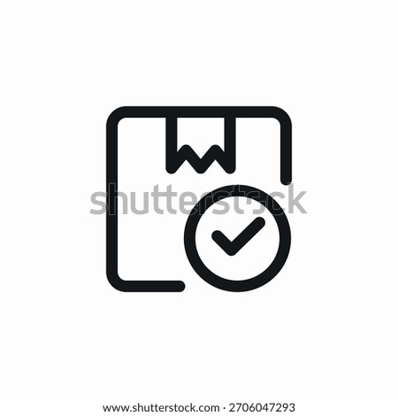 deliery check mark icon sign vector