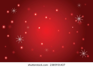 Delight in Festive Charm this Red background Christmas Card Adorned with Glistening Snowflakes Copy space for greeting text Holiday classic design New year mood December winter ornament White bright