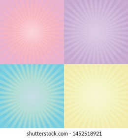 Delight tone burst background. Vector Illustration.