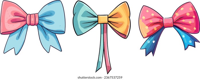 A delightful bow, meticulously illustrated using colored pencil crayons, perfect for greeting cards, stickers, and packaging, exuding charm and warmth