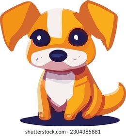 Delightful cartoon doggies create a vibrant and playful vector background, spreading cheer and cuteness with their irresistible charm