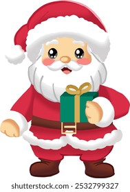 Delightful cartoon Santa Claus characters showcasing cheerful holiday spirit with playful poses, perfect for Christmas designs and festive celebrations.