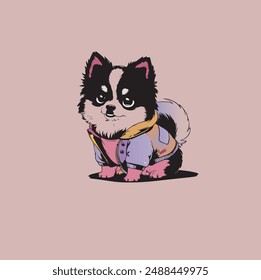 a delightful chibi style illustration of a pomeron
