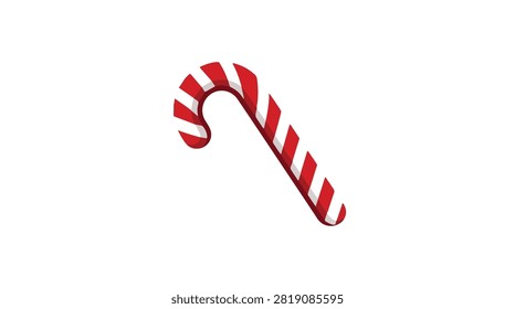 delightful christmas candy cane with red and white stripes festive holiday decor for celebration and seasonal joy in a charming traditional style
