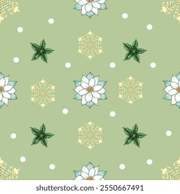delightful Christmas pattern bursting with festive cheer,Perfect for wrapping paper, cards, or any holiday project.