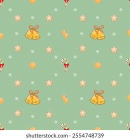 delightful Christmas pattern bursting with festive cheer,Perfect for wrapping paper, cards, or any holiday project.