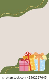 delightful Christmas pattern bursting with festive cheer,Perfect for wrapping paper, cards, or any holiday project.