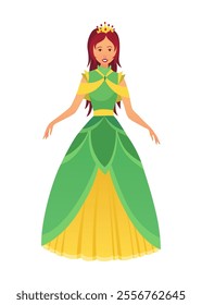 A delightful of colorful dresses showcasing charming cartoon princess and character