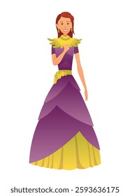 A delightful of colorful dresses showcasing charming cartoon princess and character