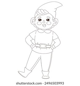 Delightful coloring pages featuring cute gnomes. Perfect for activity books