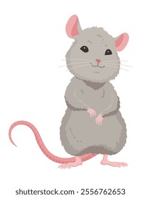 A delightful cute cartoon mice showcasing their adorable pose and expressions