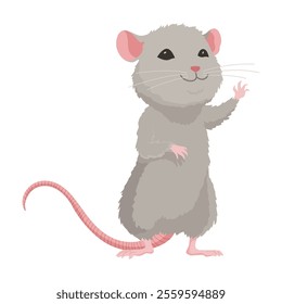 A delightful cute cartoon mice showcasing their adorable pose and expressions