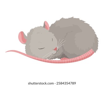 A delightful cute cartoon mice showcasing their adorable pose and expressions