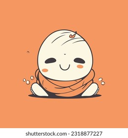 A delightful design showcasing a lovable sushi character