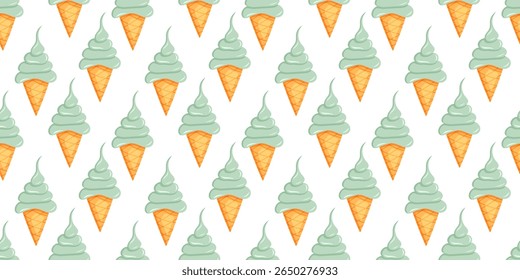Delightful Ice Cream Cone Pattern para abraçar as vibrações de verão perfeitas, diversão e momentos alegres