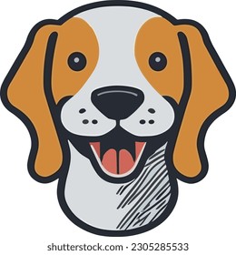 A delightful icon featuring an adorable dog, capturing the playful spirit and contagious enthusiasm of our furry pals.