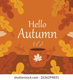 delightful illustrations celebrating the arrival of Autum. this illustrations are perfect for welcoming the fall season, creating autumn-themed greetings, social media content, and decorative designs.