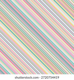 Delícia pastel diagonal listras criar um padrão alegre, vibrante.  Perfeito para fundos, têxteis ou embalagens, este design evoca sentimentos de alegria e otimismo.