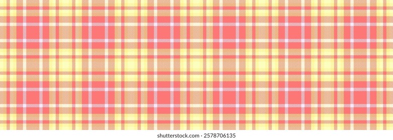 Delightful pastel pink and yellow plaid pattern. Perfect for textile design, website backgrounds, scrapbooking, and crafting projects.