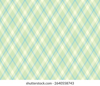 Delightful pastel plaid pattern in soft mint and cream. Perfect for backgrounds, textiles, packaging, and springsummer designs.