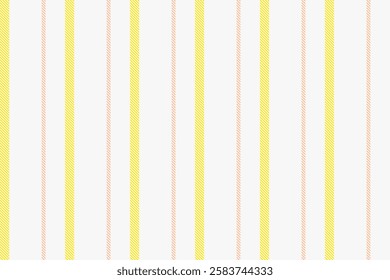 Delightful pastel yellow and pink stripes on a white background.  Perfect for textile design, packaging, or website backgrounds.  This cheerful pattern evokes feelings of joy and springtime freshness.