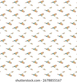 Um delicioso padrão de repetição com inúmeros pandas bonitos com marcações pretas e brancas características, perfeito para projetos lúdicos.