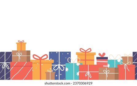 Delightful Seamless Pattern Featuring Colorful Gift Boxes, Perfect For Adding A Festive Touch To Designs, Wrapping Paper