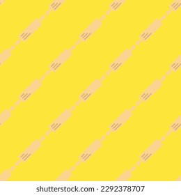 Delightful square tile featuring a vibrant food drawing. Seamless pattern with rolling pin on blue (crayola) background. Design for an odor-proof wrap for patties.