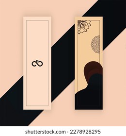A Delightful and Vibrant Bookmark Design Featuring Intricate Patterns, Bold Typography, and Eye catching Colors, Perfect for Any Bookworm's Reading Adventure.