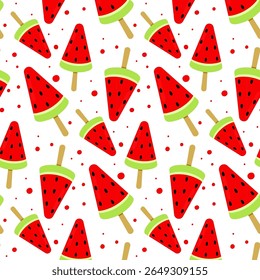 Padrão delicioso de picolé de melancia perfeito para celebrações de verão e ocasiões festivas