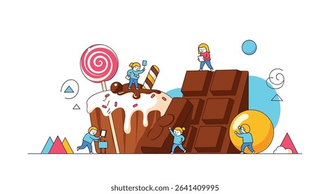 The Delightful World of Sweet Treats A Children's Adventure in Candyland