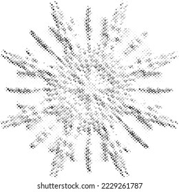 Delineation glass beads vanishing snowflake based on the structure of the mandala. Vector. Space for copy text.