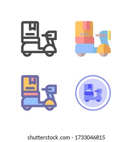 deliver Icon design for your web site design, logo, app, UI. Vector graphics illustration and editable stroke. EPS 10.
