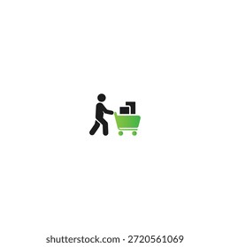 Liefergegenstand Logo Symbol flachen Vektordesign.