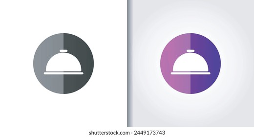 deliver restaurant logo set	vector